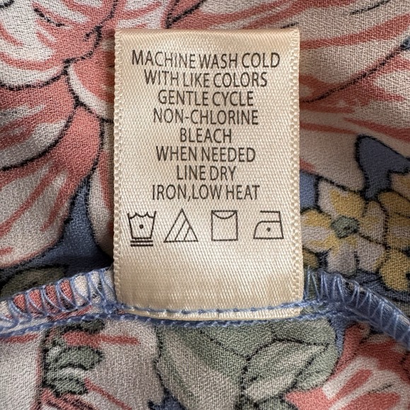 Max Studio Skirt S‎ Floral Faux Wrap Ethereal Flowy Fairy Romantic Softgirl $98 - Picture 10 of 13